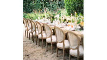 customization New design  Promotion bamboo Stacking Garden Outdoor Hotel restaurant Iron Banquet Wedding Metal chairs1