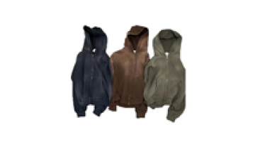 Thick Cotton vintage hoodies  blank pullover cropped distressed acid stone washed Zipper  hoodies for men1
