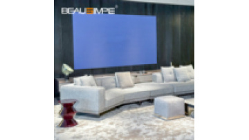 Modern Italian Style Minimalist Comfortable Corner Dylan Sofa Designer  Villa Living Room Hotel Fabric Leather Combination Sofa1