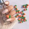 Rotating 3D Cartoon Nail Art Decorations Rotatable Cute Resin Bear Carrot Sunflower DIY Nail Art Supplies Manicure Accessories