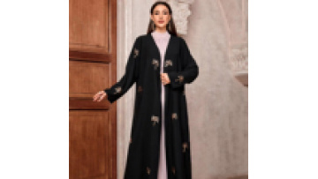 Casual Abaya Dubai Modern Dress Women Saudi Arabia Front Open Abaya Women Muslim Dress Robe Islamic Clothing1