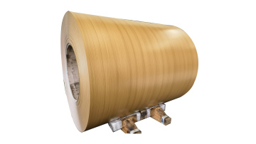 wooden pattern steel coil