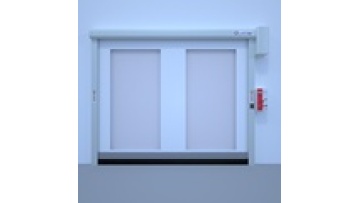 Mechanical parts production workshop visible transparent pvc fast door windproof dustproof radar sensor automatic fast door1