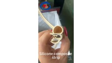 Silicone composite strip