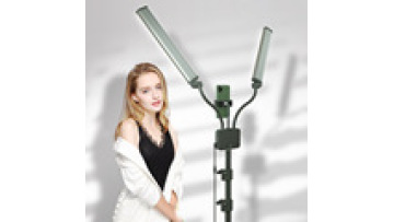 Dual Arm LED Lash Lamp with Flicker-Free Lighting, Tripod Stand, and Phone Holder1