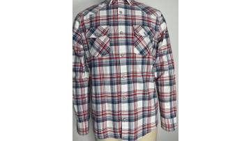 Men's Lined Plaid Flannel Top