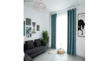 100% polyester blackout grommets bedroom window velvet cloth curtains for the living room bedroom1