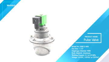 DMF-Z-40S 1 1/2'' Threaded Dust Collector Diaphragm Pulse Jet Solenoid Valve 24VDC 110VAC 220VAC
