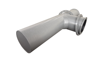 Rubber lined wear-resistant pipe
