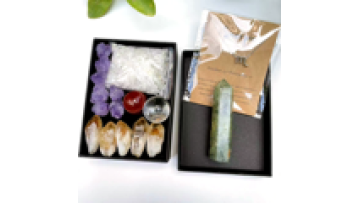 New Arrivals: Spiritual Healing Prehnite Amethyst Cluster Box Set1