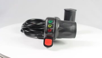 Electric bicycle speed control handlebar with batt