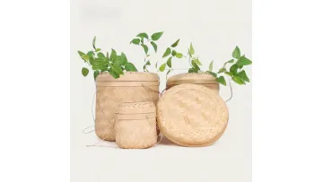 Handmade Bamboo Woven Basket Mooncake Gift Box Packaging1