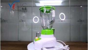 Clear plastic jar food blender