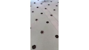 embroidery in mesh fabrics
