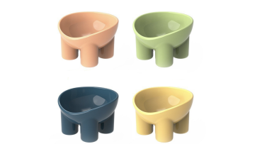Plastic pet bowl