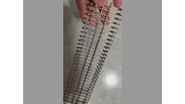 Stainless Steel 304 316 Metal Eye Link Conveyor Belts with Sprocket1