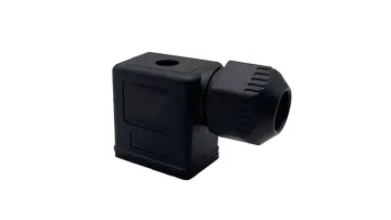 DIN43650B Waterproof IP67 AC DC Black MPM 11mm IP65 2P+E Solenoid Valve Coil Connector DIN 43650 Form B DIN 43650B1