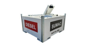 4000L Double Wall Carbon Steel Self Bunded Diesel Cube Tank
