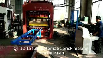 QT12-15 Large scale fully automatic hydraulic mechanical brick making machine