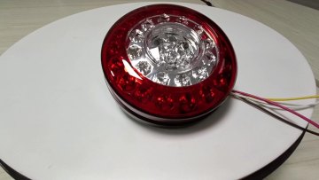 100% Waterproof Round OD 12CM LED tail light for truck  lorry trailer universal LED tail lamp1