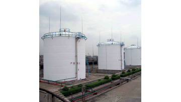 Vertical storage tank and condenser