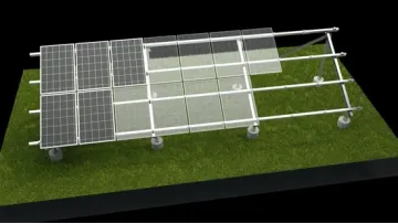PV Solar Panel Energy Power Plant Pitched Roof Aluminum Pole Ground Structure Mounting System for Farm1