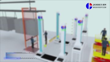 Container spraying simulation