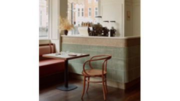 Factory direct price  commercial furniture fast food shop wood and rope handmade dining luxury restaurant kitchen  chair1