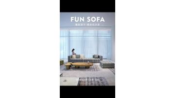 Fendi FUN sofa, with a wide variety of modules for free combination.