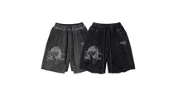 Custom Acid Wash Shorts Blank Men's Outdoor Shorts Screen Print Vintage Wash Plus Size Men's Shorts1