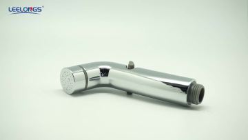New Metal Zinc Head Plastic Chrome Bidet Push Hand Shower Sprayer1