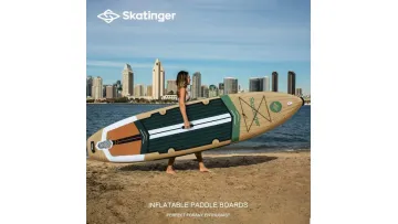 New Design Wood Grain Inflatable Paddle Board for Surfing and Water Sports1