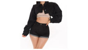 Vintage Crop Top Jean Jackets In Bulk 2022 Short Women Summer Jacket Woman1