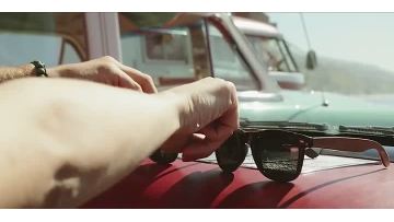  00% UVA/UVB ray protection full-frame glasses