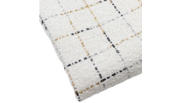 High Quality 100% Polyester Yarn Dyed Plaid Jacquard Woven Tweed Fabric for Women Coat Uniform1