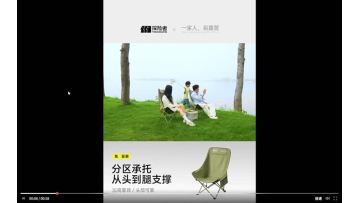 High Back Folding Camping Moon Chair