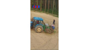 Cassava planter machine's work