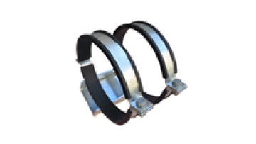 SH400 SH600 Two Screw Heavy Duty Pipe Clamp With EPDM Rubber Lined Pipe Clamp1