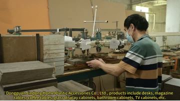 Production of Vintage Wood Floor Lamp