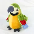 Cute Talking Parrot Toy Electric Talking Parrot Stuffed Plush Toy Bird Repeat What You Say Children Kids Baby Birthday Gifts