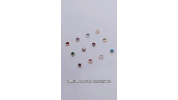 OEM ODM Dental Jewelry Teeth Gems Etching Real Solid 14K 18K Gold 12 Birthstone Tooth Gems1