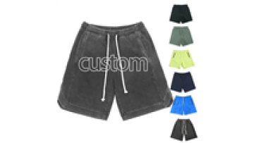 Custom Unisex Sweat Shorts French Terry Fleece Heavy Cotton Casual Gym Running Fitness Shorts For Men1