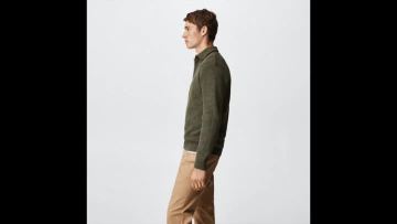 MEN'S SWEATSHIRT WITH SEMIN ZIPPER 