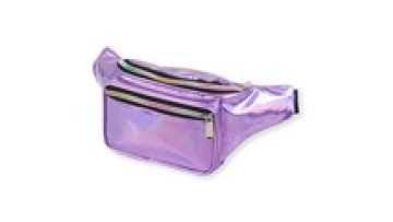 New Women'S  PU Waist Bag Iridescent Fanny Pack Belt Bag Multi-Function Laser Waterproof Waist Bag1
