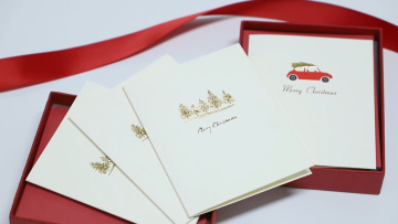 Children Funny Handmade Printed Boxed Cards, Holiday Designed Christmas Greeting Cards with Envelopes1