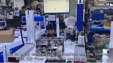 Multi Lasers Marking Machine with Moving Modules