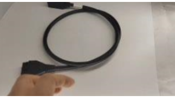 Black automotive diagnostic connector cable