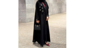2025 High Quality Fabric Embroidery Long Daily Wear Dubai Abaya Kaftan Arabic Robe Women Muslim Dress1