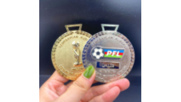 Customized cheap blank marathon running medal gold sports metal soccer medal with ribbon1