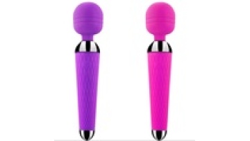 USB Rechargeable 10-Speed Wand Vibrator with Rabbit Dildo for Intense Vaginal Stimulation1